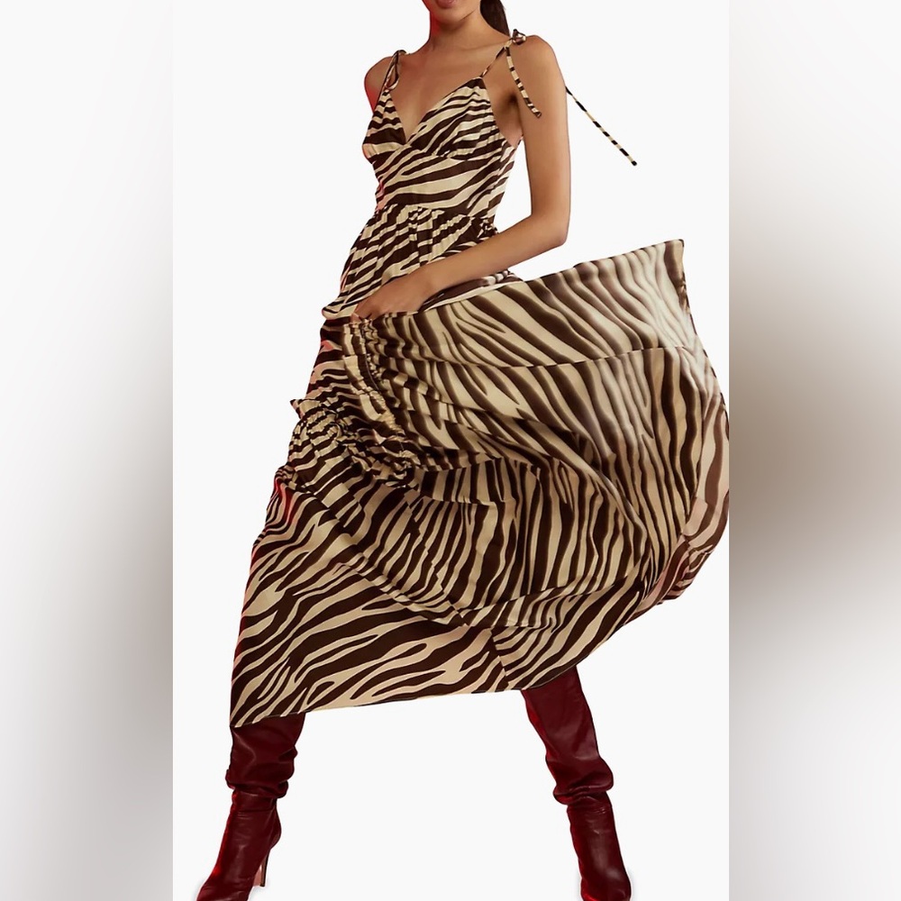 Cynthia Rowley satin maxi